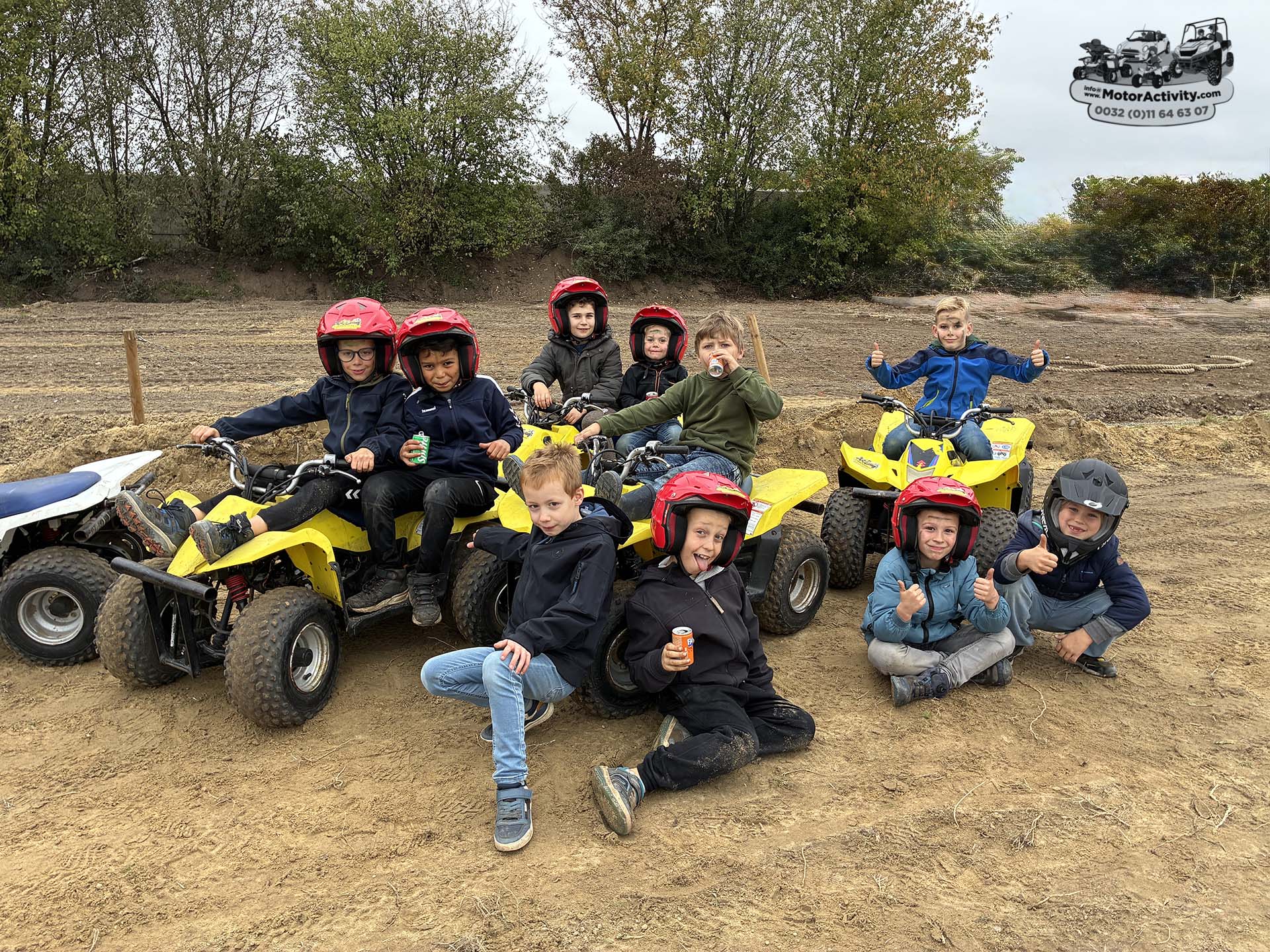 Quadrijden met kinder quad 50cc voor kinderen van 6 - 12 jaar