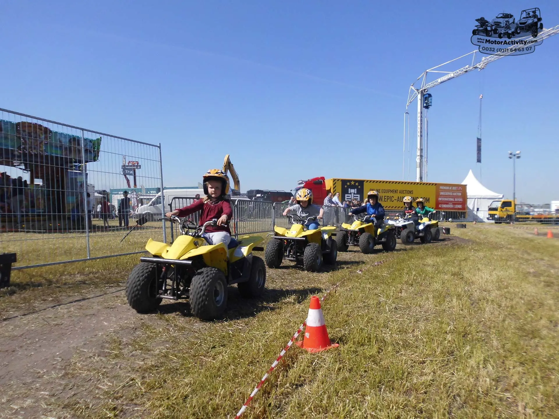 Quadrijden met kinder quad 50cc voor kinderen van 6 - 12 jaar