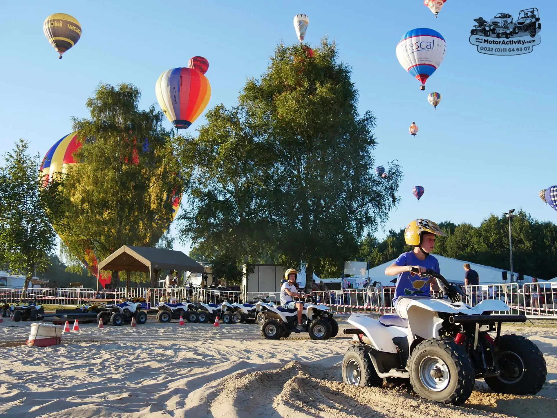 Quadrijden met 90cc race quad voor tieners en volwassenen