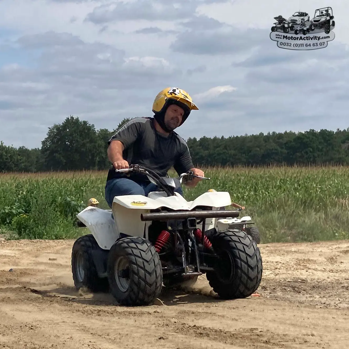 Quadrijden met 90cc race quad voor tieners en volwassenen