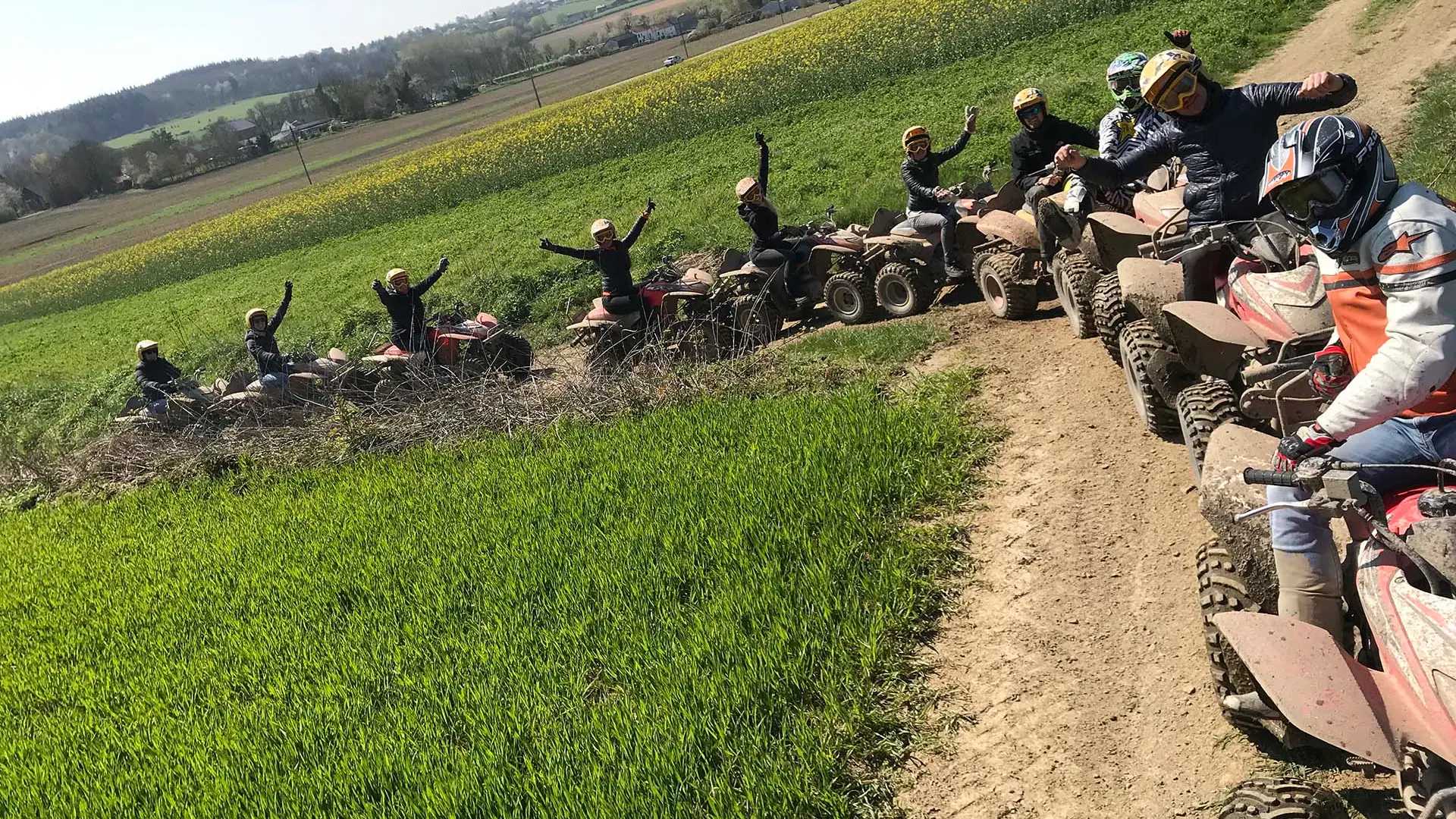 Quad route, quad tocht. Off the road quadrijden in limburg, ardennen en hageland.