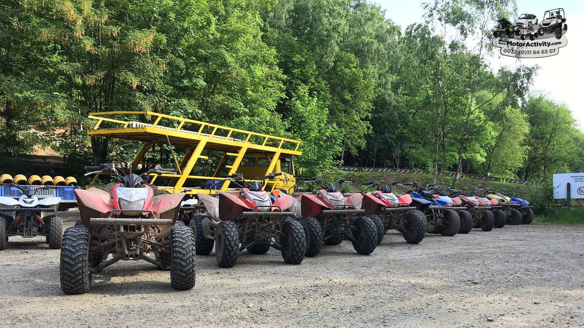 Quad route, quad tocht. Off the road quadrijden in limburg, ardennen en hageland.