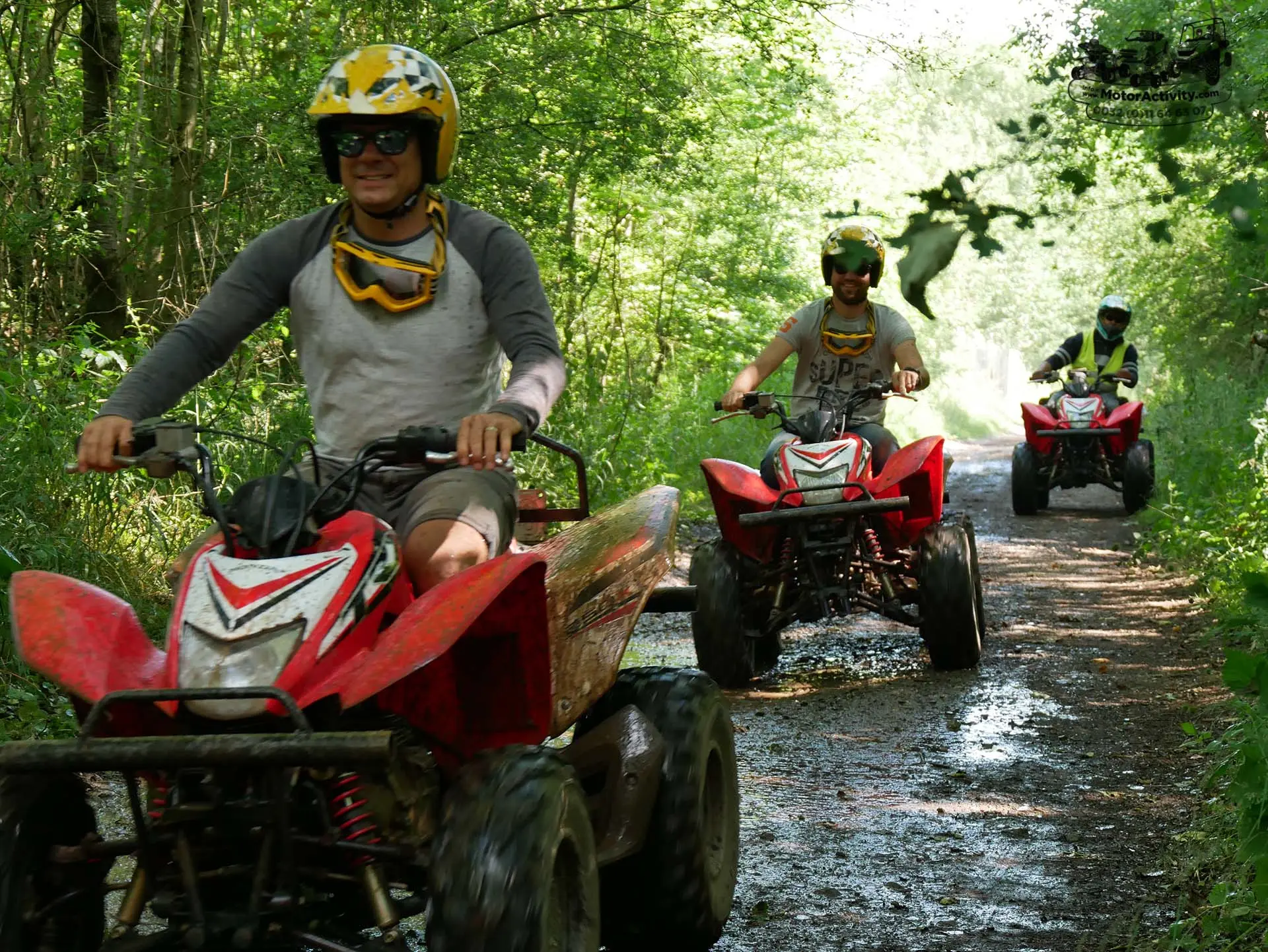 Quad route, quad tocht. Off the road quadrijden in limburg, ardennen en hageland.